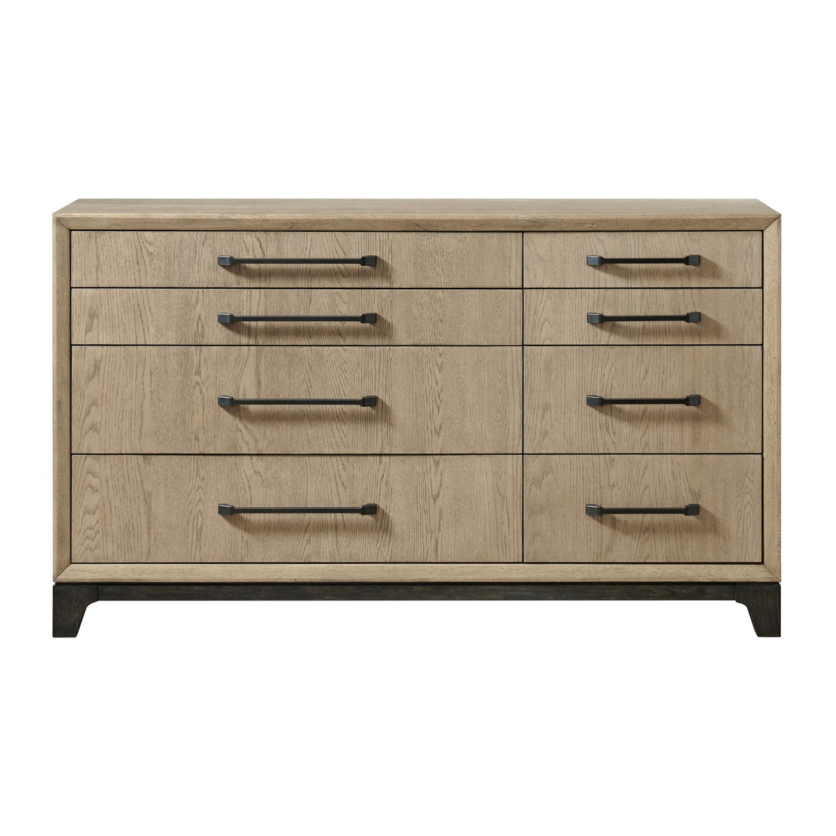 8 Drawer Dresser with Metal Pulls in Brown Wood Finish by HouseOfZazla on Tampa Home & Garden Store