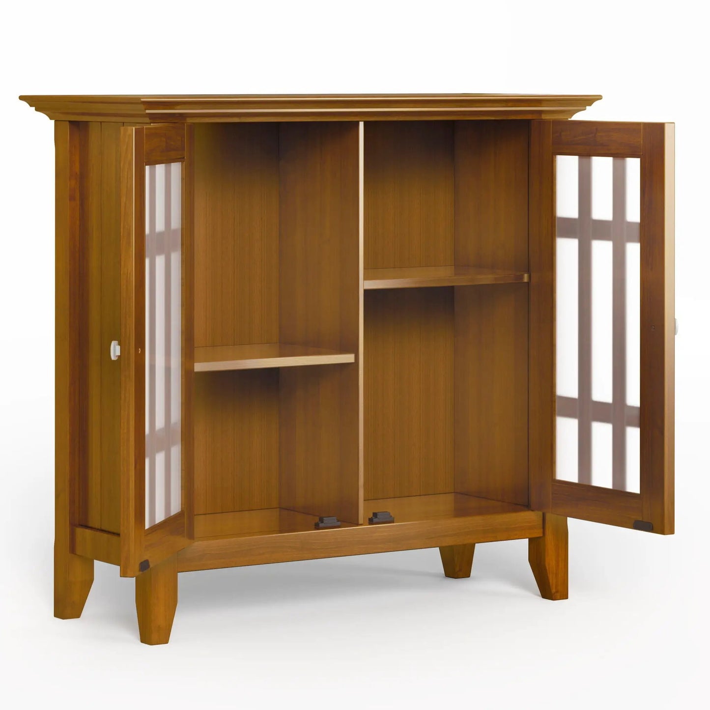 Bedford Storage Media Cabinet with Glass Doors