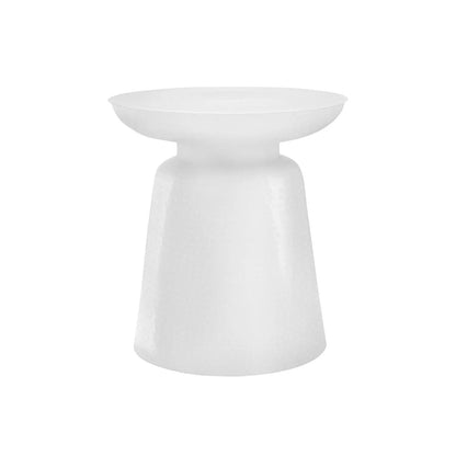 Drum Accent Side Table white hammered texture by Unique Piece Furniture on Tampa Home & Garden Store