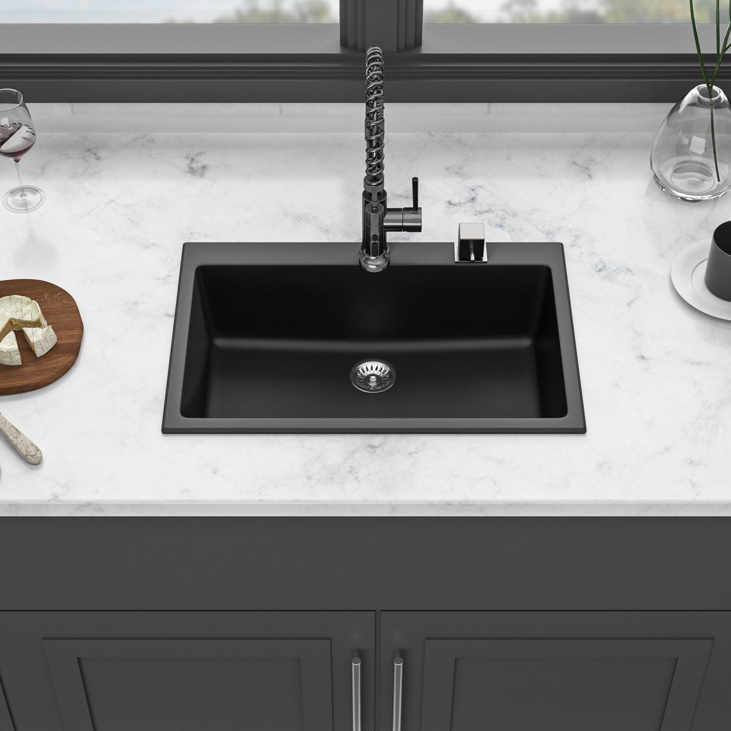 Quartz and Granite Composite Kitchen Sink