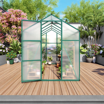 Strong Polycarbonate Walk In Greenhouse and Porch