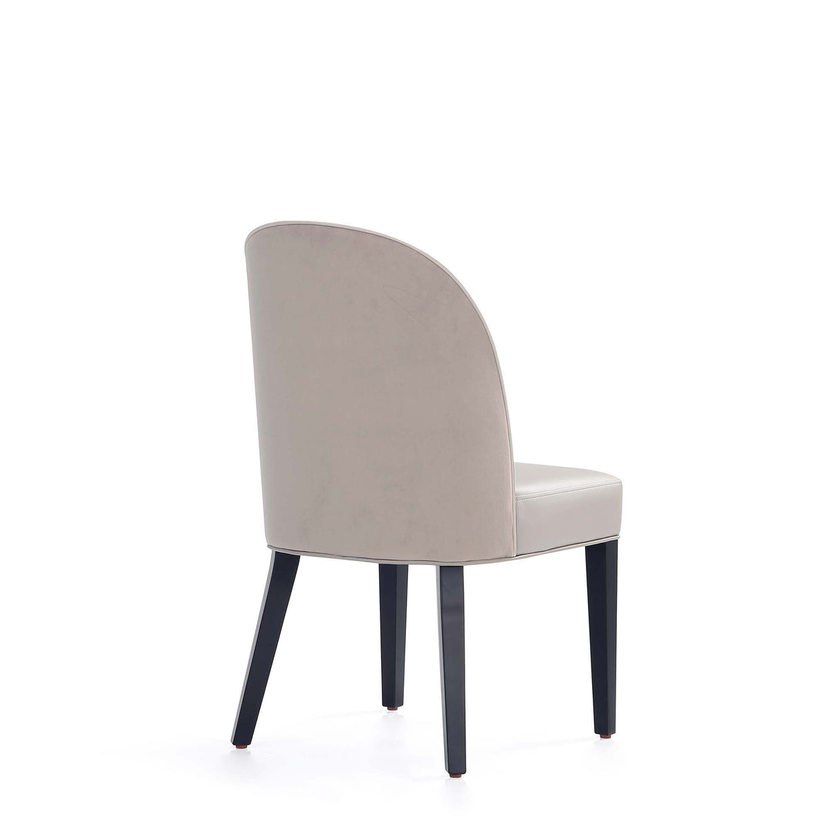 Dining chair beige upholstered with curved back and beech wood frame HouseOfZazla on Tampa Home & Garden Store
