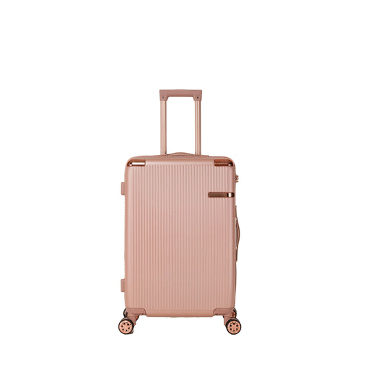 4-Piece hard ABS luggage set in rose gold with 360° wheels HouseOfZazla on Tampa Home & Garden Store