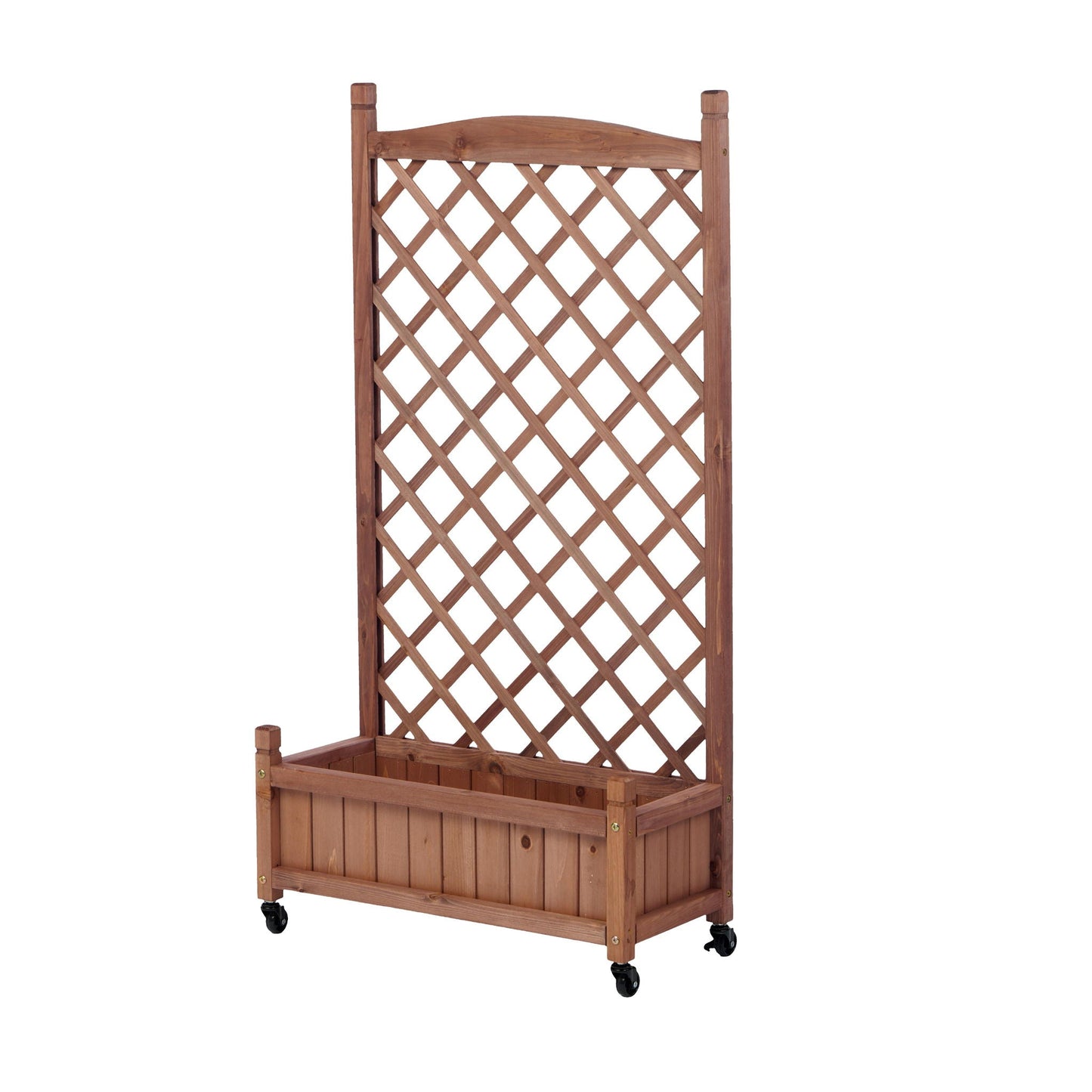 Outdoor Raised Garden Bed with Trellis 2 Pack