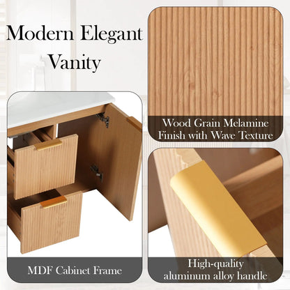 Modern Wall Mounted Vanity and Soft Close Doors