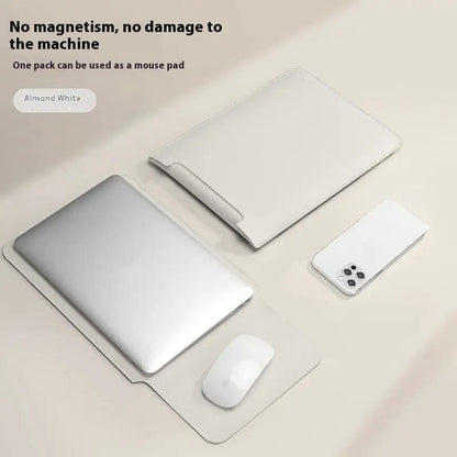 Non-magnetic laptop bag that doubles as a mouse pad almond white FLIPSTYLEZLLC on Tampa Home & Garden Store