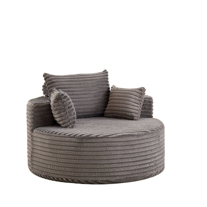 Modern single sofa with a backrest pillow
