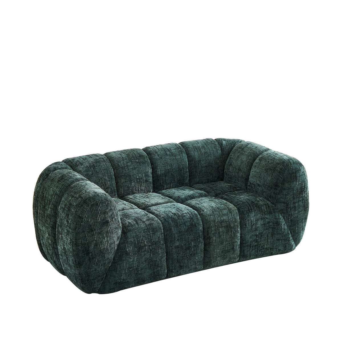 Rounded Cloud Sofa and Piano Key Backrest Design