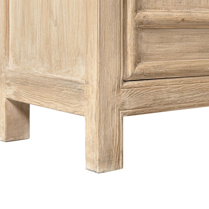 Arden 2-Door Bookcase Storage Cabinet natural wood finish with visible grain on Tampa Home & Garden Store