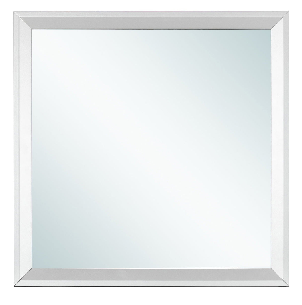 Primo Square Wall Mirror silver metal frame by HouseOfZazla on Tampa Home & Garden Store