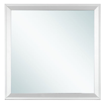 Primo Square Wall Mirror silver metal frame by HouseOfZazla on Tampa Home & Garden Store