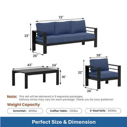 Heavy Duty Patio Set And The Thick Soft Cushions