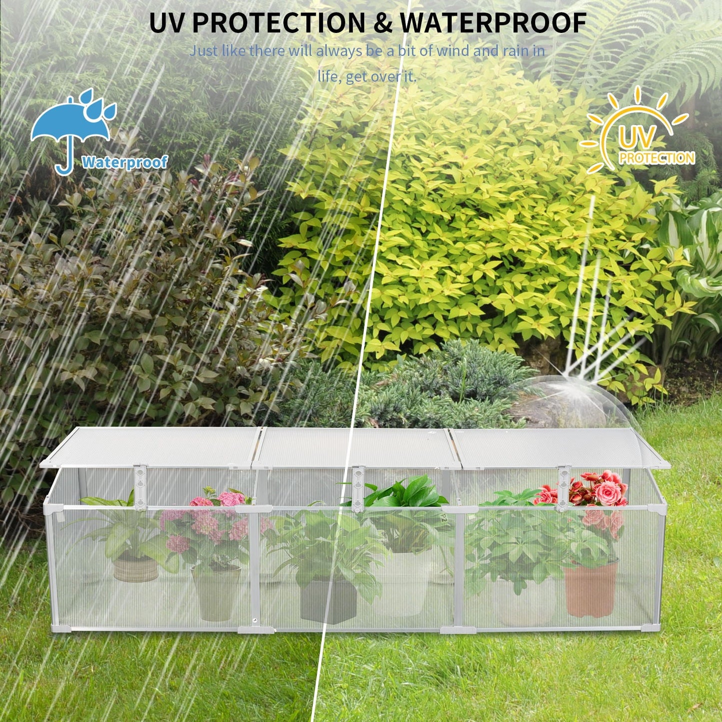 Indoor and Outdoor Polycarbonate Greenhouse