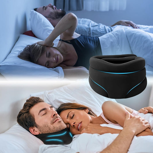 Anti Snoring Neck Pillow Ergonomic Cervical Sleep Support - Tampa Home & Garden Store