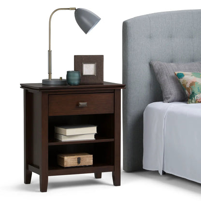 Artisan Handcrafted Bedside Table with Drawer