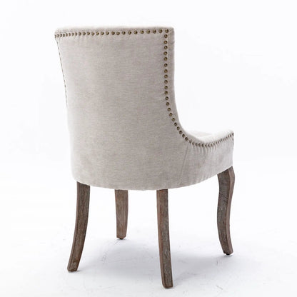 Ultra Side Dining Chair Set of 2 with Nail Heads