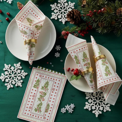 Christmas Disposable Napkins 100 Pieces And Feasts
