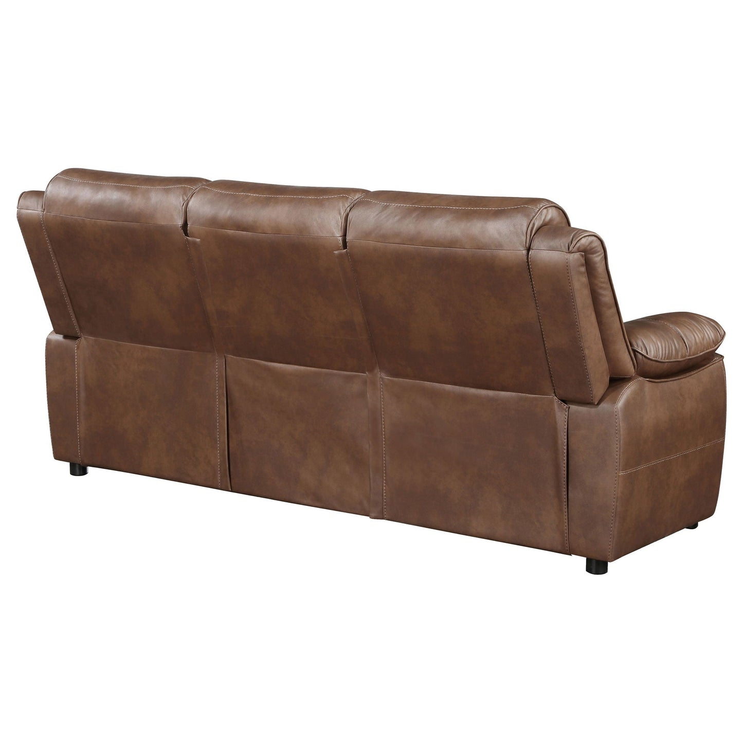 the Worthington Dark Brown Microfiber Sofa