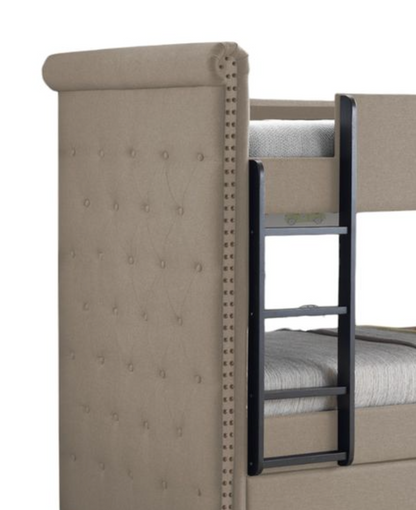 Romana Fabric Bed Frame And Tufted Headboard