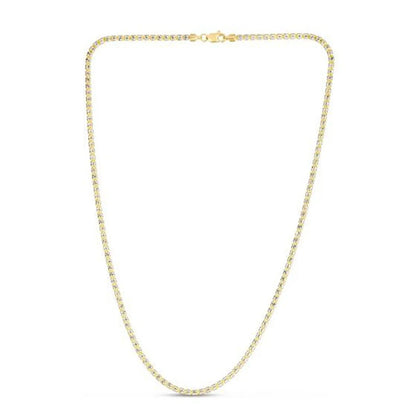 Ice Barrel chain necklace in 14k yellow gold, 2.70mm, by Bids.com on Tampa Home & Garden Store