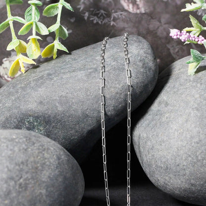 14K white gold fine paperclip chain necklace 1.5mm links Bids.com on Tampa Home & Garden Store