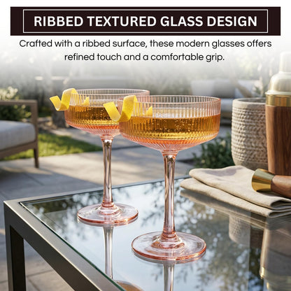 Madrid Set of Two Acrylic Champagne Coupes