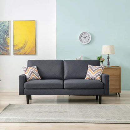 Bahamas Minimalistic Sofa With 2 Throw Pillows