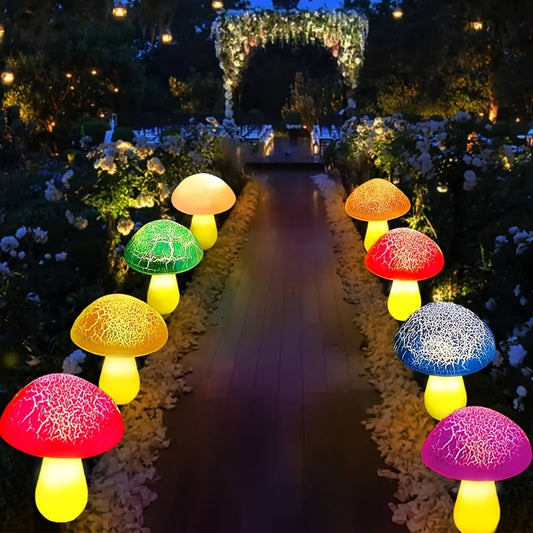 Solar Mushroom Garden Lights Outdoor, 6 LED Decorative Landscape Lights IP65 Waterproof - Tampa Home & Garden Store