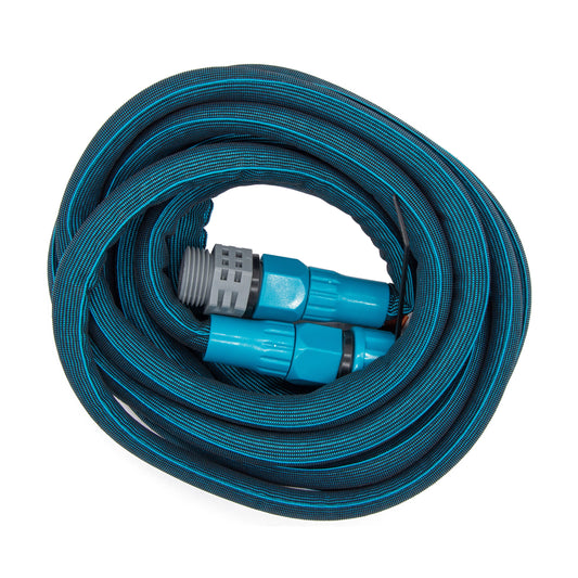 Orbit Irrigation expanding hose 25 ft x 5/8 in blue coiled hose with connectors on Tampa Home & Garden Store