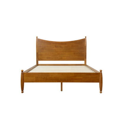 Queen Solid Wood Platform Bed and Headboard