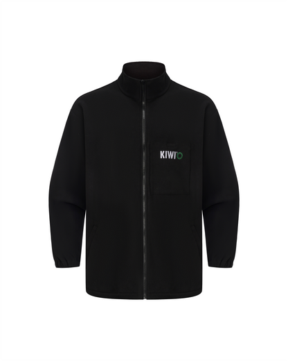 Kiwi High Visibility 3-in-1 Hooded & Fleece Lined ANSI/ISEA 107-2020 Reflector Contrast Trimmed Water Resistant Black Safety Jacket [R71600]
