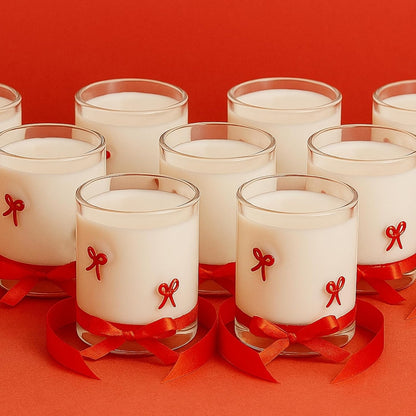 Red Bowtie Clear Acrylic Tumbler Set of Two