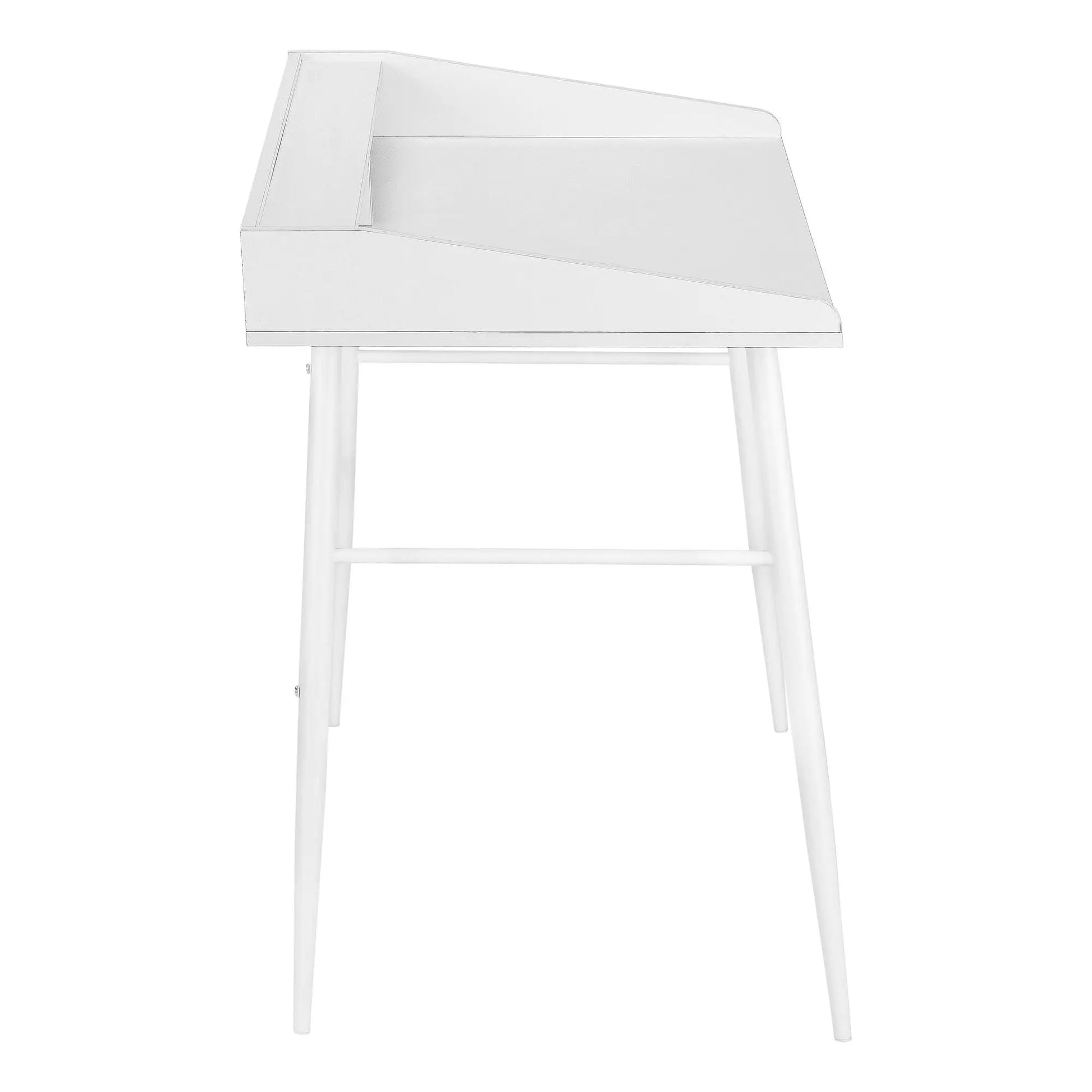 Computer desk with angled top and white finish by Unique Piece Furniture on Tampa Home & Garden Store