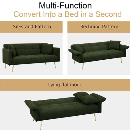 Convertible Double Futon Sofa Bed And Frame