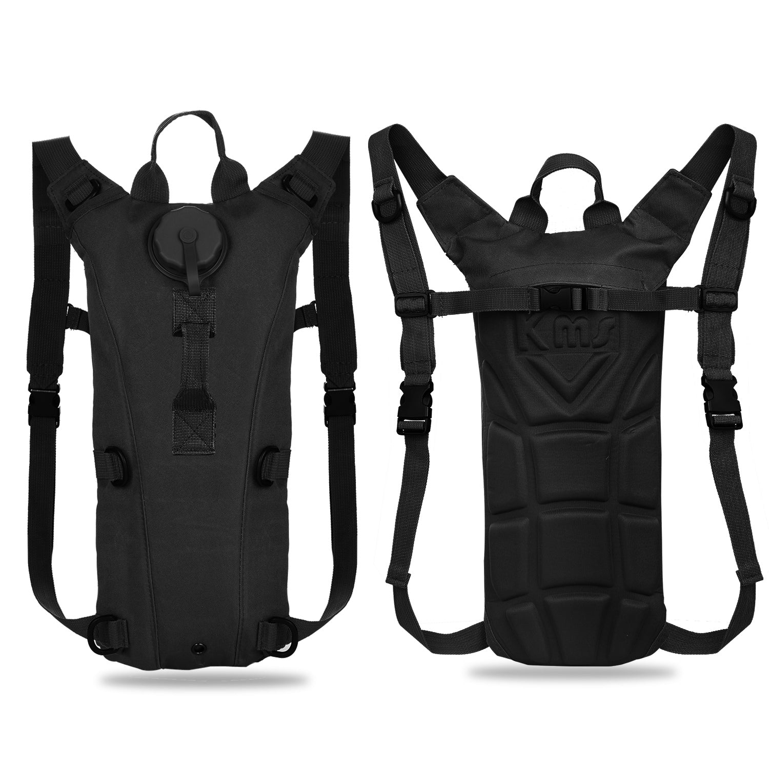 iMounTEK Tactical Hydration Pack 3L black water bladder backpack adjustable straps on Tampa Home & Garden Store