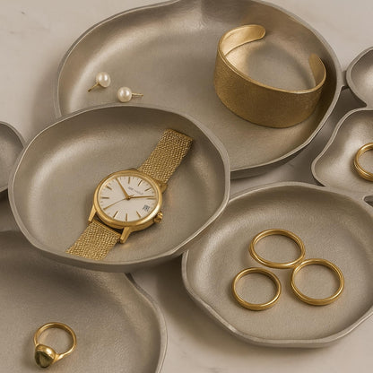 Cluster Silver And Brass Decorative Bowls
