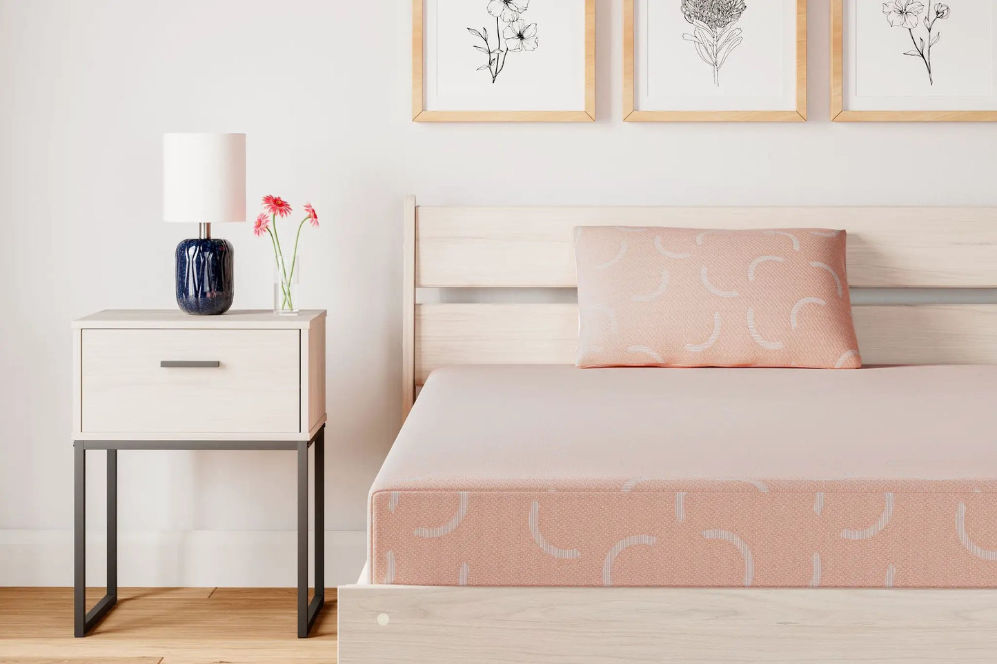 Ikidz Coral Mattress and Pillow Set of 2