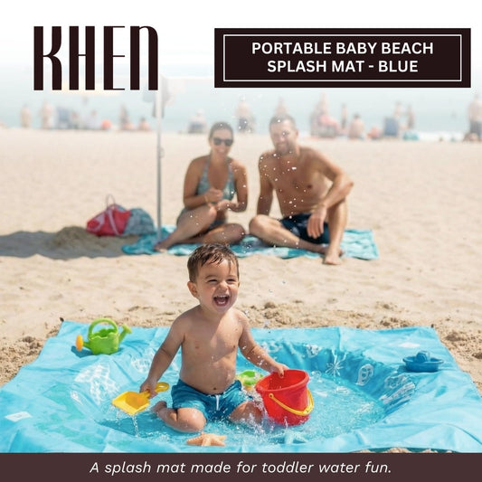 Foldable Beach Splash Mat for Babies and Toddlers