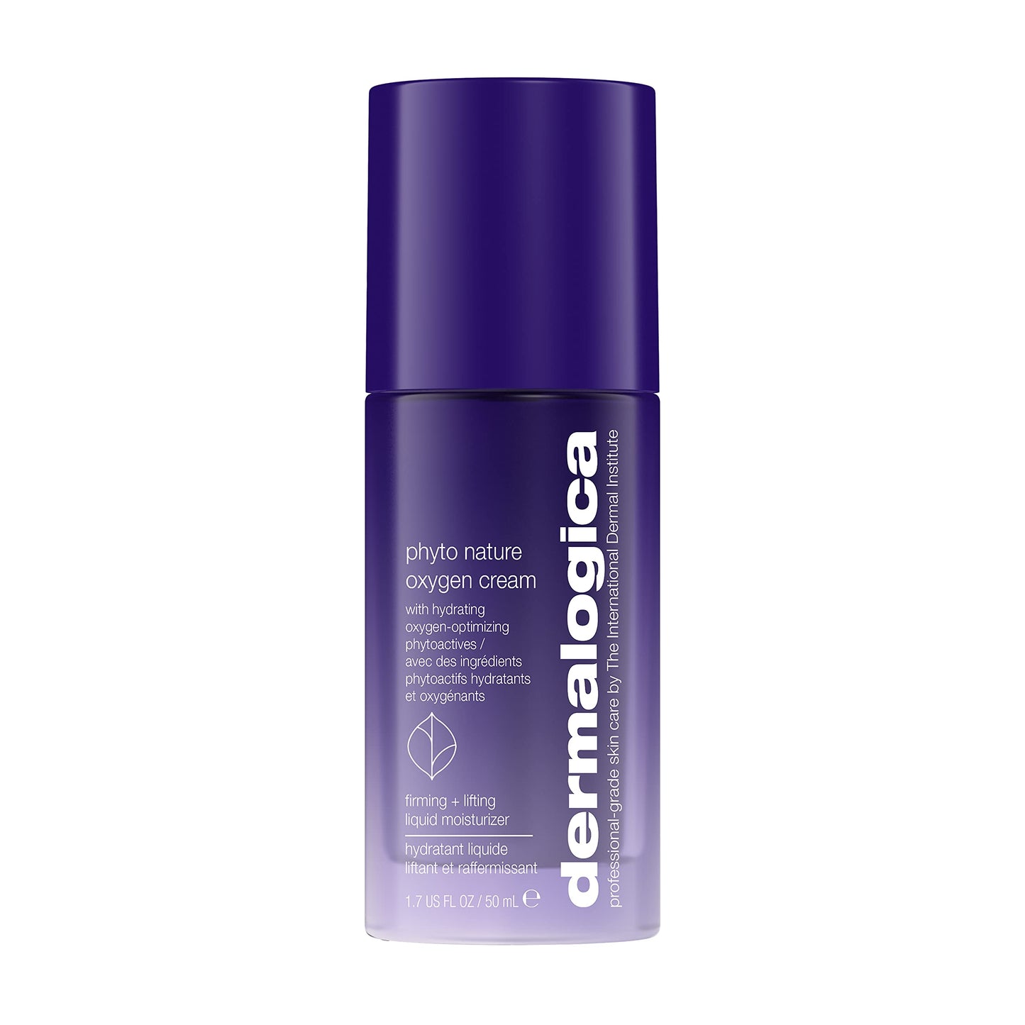 Dermalogica Phyto Nature Oxygen Cream bottle in a purple gradient with white text, 1.7 oz / 50 ml on Tampa Home & Garden Store