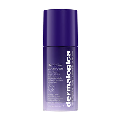 Dermalogica Phyto Nature Oxygen Cream bottle in a purple gradient with white text, 1.7 oz / 50 ml on Tampa Home & Garden Store