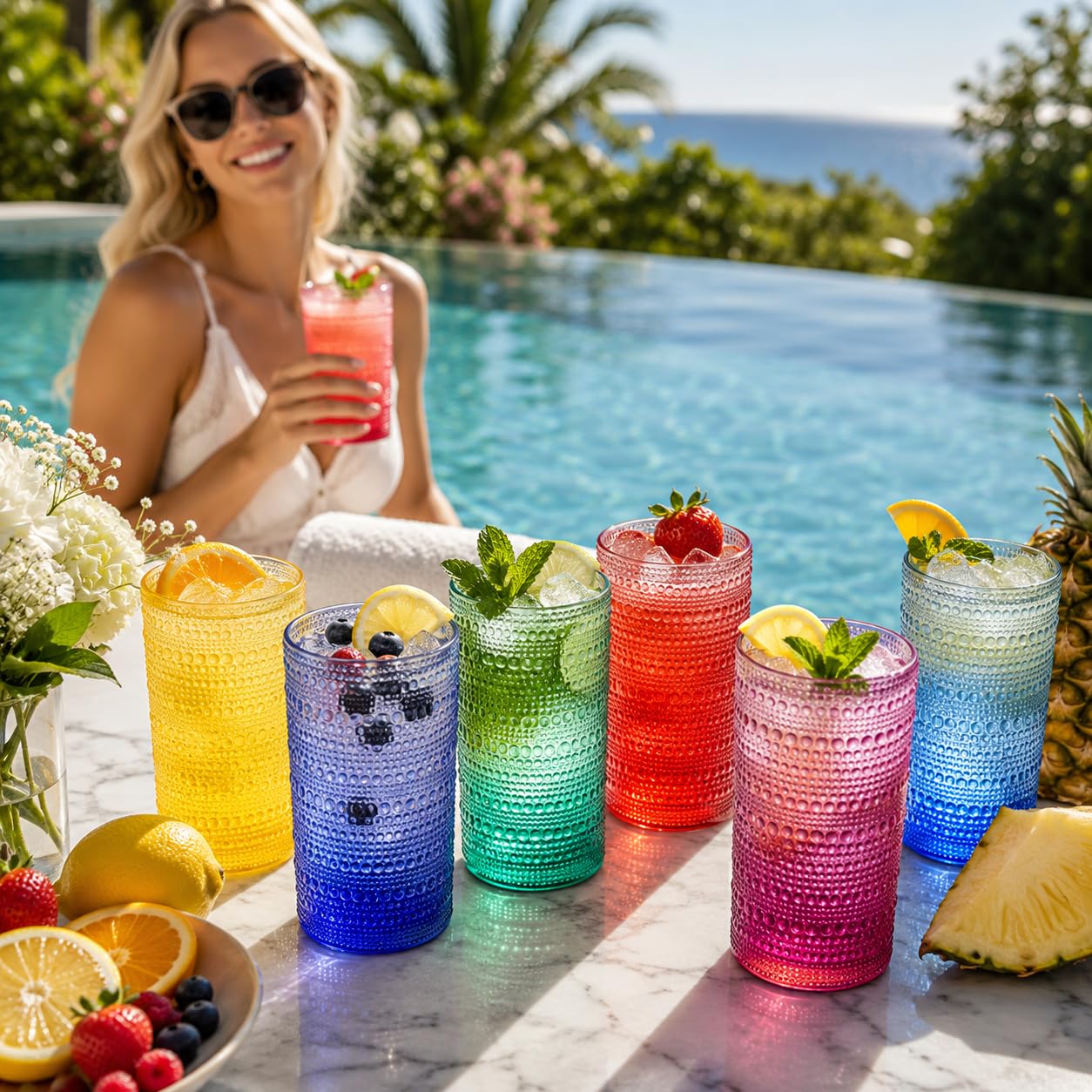 Madrid Acrylic Highball Glasses Set of 6