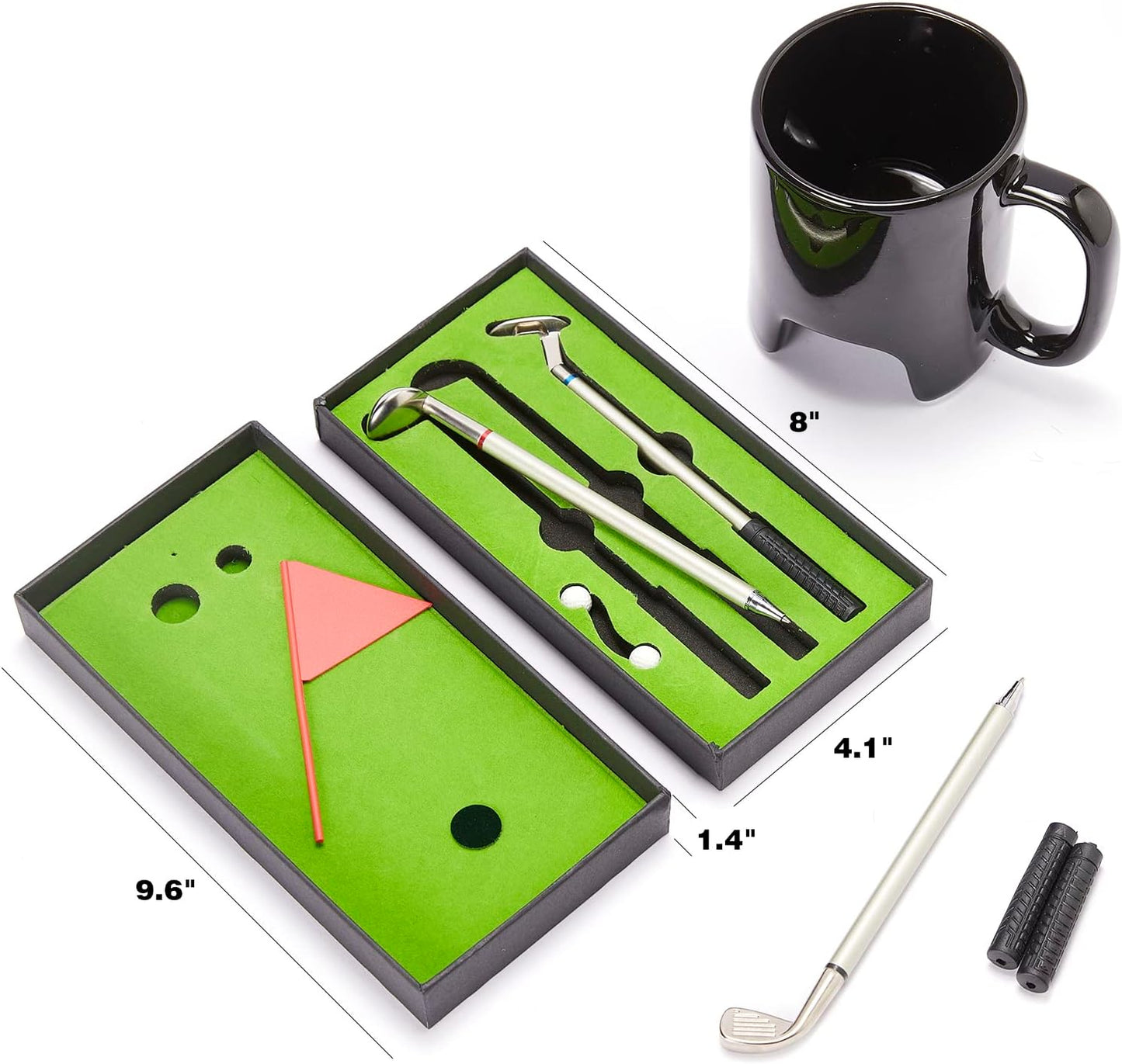 Golf Putter Pen and Coffee Mug Desk Gift Set