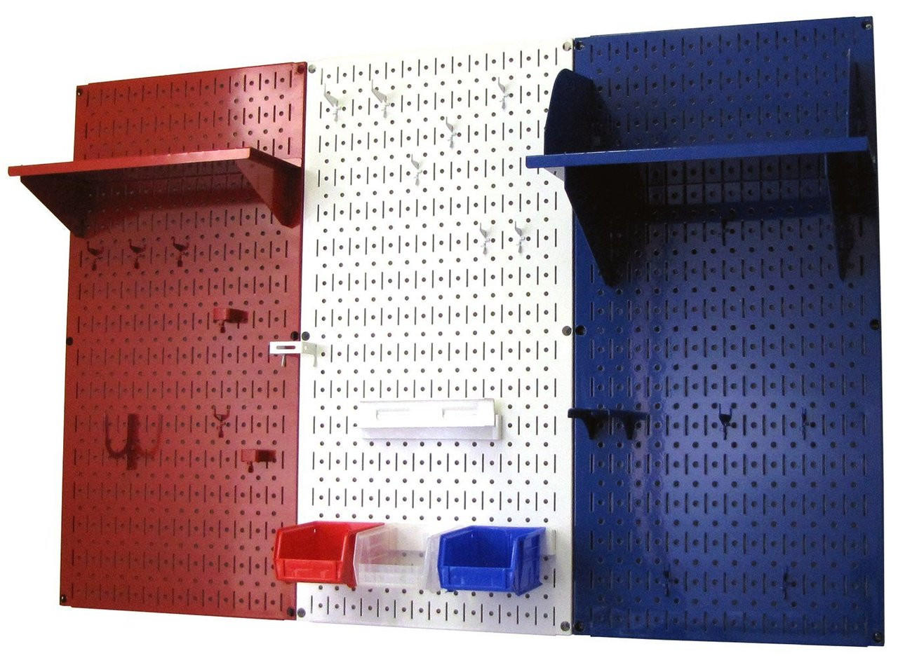 4ft Patriot Pegboard Premium Tool Kit and Hooks