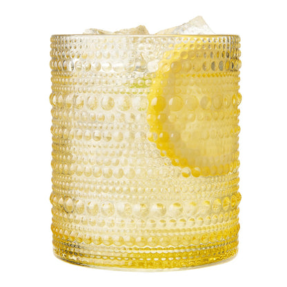 Set of 6 Hobnail Glasses for Summer Colors