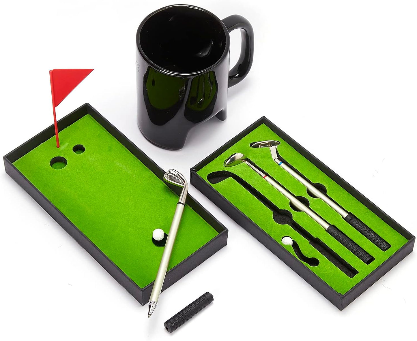 Golf Putter Pen and Coffee Mug Desk Gift Set