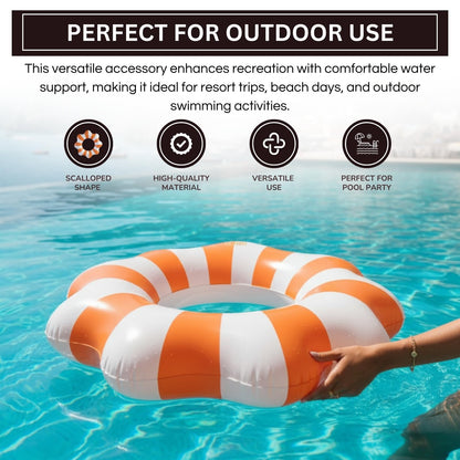 Amalfi Scalloped Inflatable Pool Float Ring