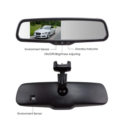Master Tailgaters 10.5in rear view mirror with 4.3in LCD display, auto brightness, anti-glare on Tampa Home & Garden Store