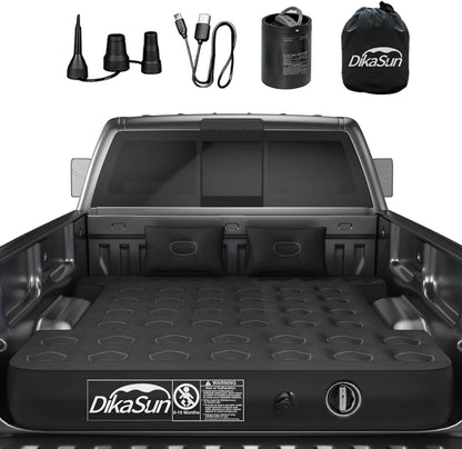 Truck bed mattress Dikasun Outdoor DikaSun 5.5-5.8ft auto-inflate, black with pump kit on Tampa Home & Garden Store