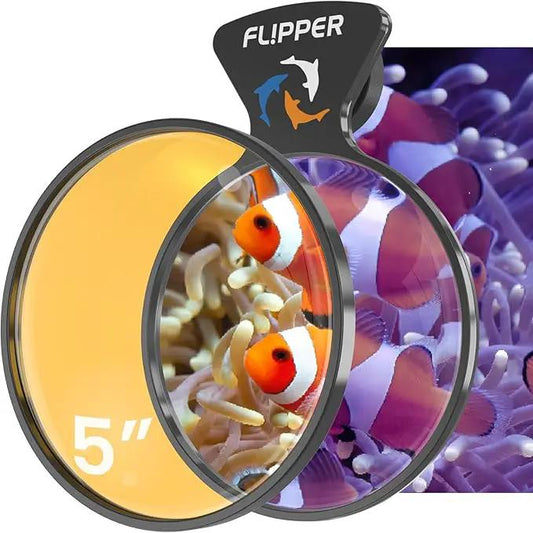 DeepSee Viewer Black Max 5 inch orange filter for aquarium by Flipper Aquarium Products on Tampa Home & Garden Store