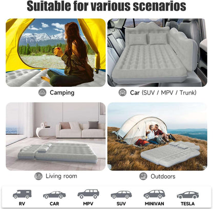 Thick backseat air mattress by Dikasun Outdoor, grey inflatable bed for car/SUV 30.31'' width on Tampa Home & Garden Store